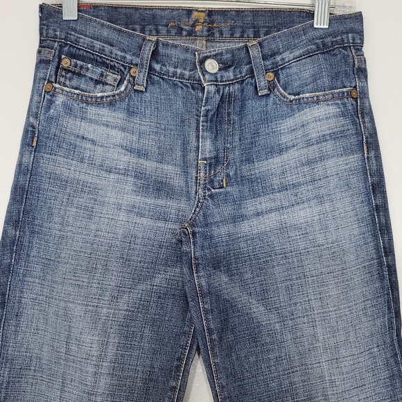 7 for all mankind DOJO Straight Mid Flare Jeans - Picture 3 of 6